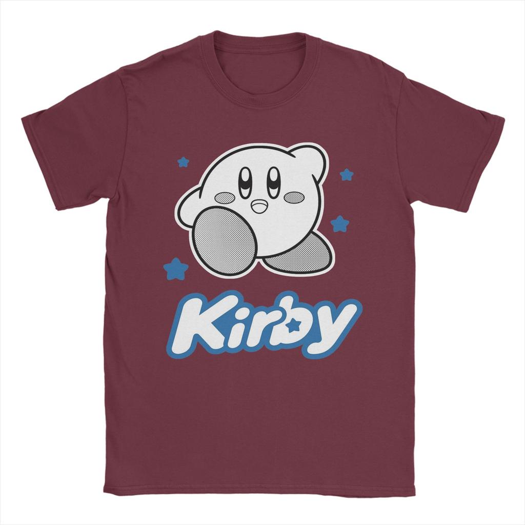 Herren T-Shirt Kirbys Blaue Sterne Hipster 100% Baumwolle T-Shirts Kurzarm T-Shirts Rundhals Kleidung Bedruckt