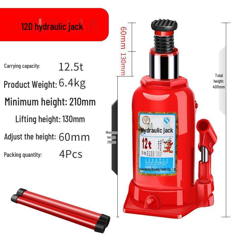 Hand-Operated Hydraulic Jack for Car Tire Changes, 2-3 Ton Capacity, Portable, Labor-Saving Tool