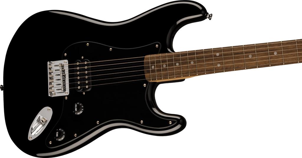 Fender Squier by Fender Squier Electric Guitar Squier HT Laurel Black Black with Soft Case Sonic™ Stratocaster® H, Fingerboard, Pickguard,