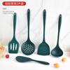 5Pcs Beginner Friendly Silicone Kitchen Utensil Set Heat Resistant Spatula Spoon Colander for Baking Cooking