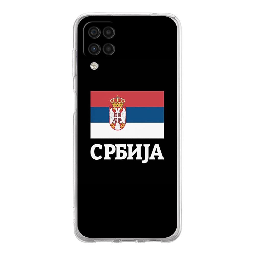 Case For Samsung Galaxy A13 A23 A33 A53 A73 5G A51 A71 A21S A12 A11 A31 A41 A03s A52 A32 A22 Silicone Clear Cover Serbia Flag