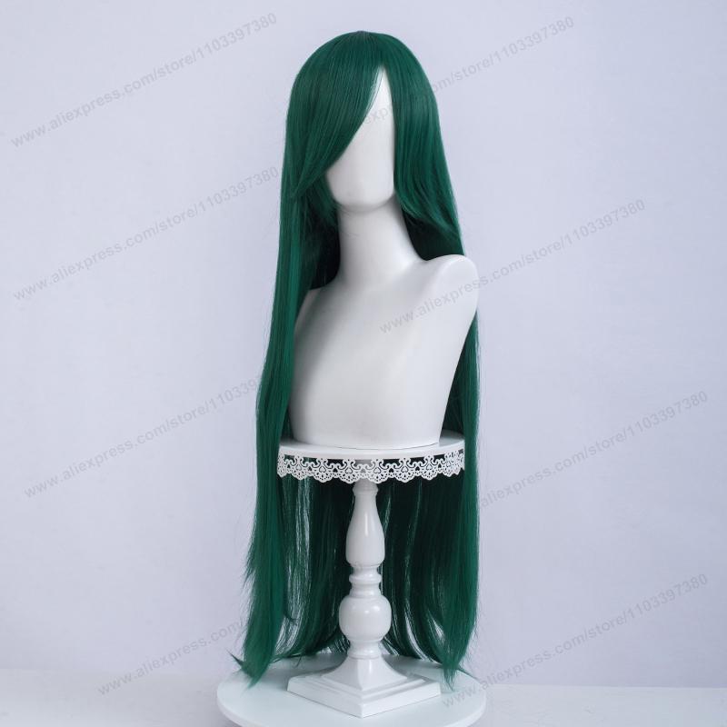 Anime 100Cm Long Staight Cosplay Synthetic Wig Black White Red Pink Brown Gold Blue Women Heat Resistant Hair High Quality Wigs