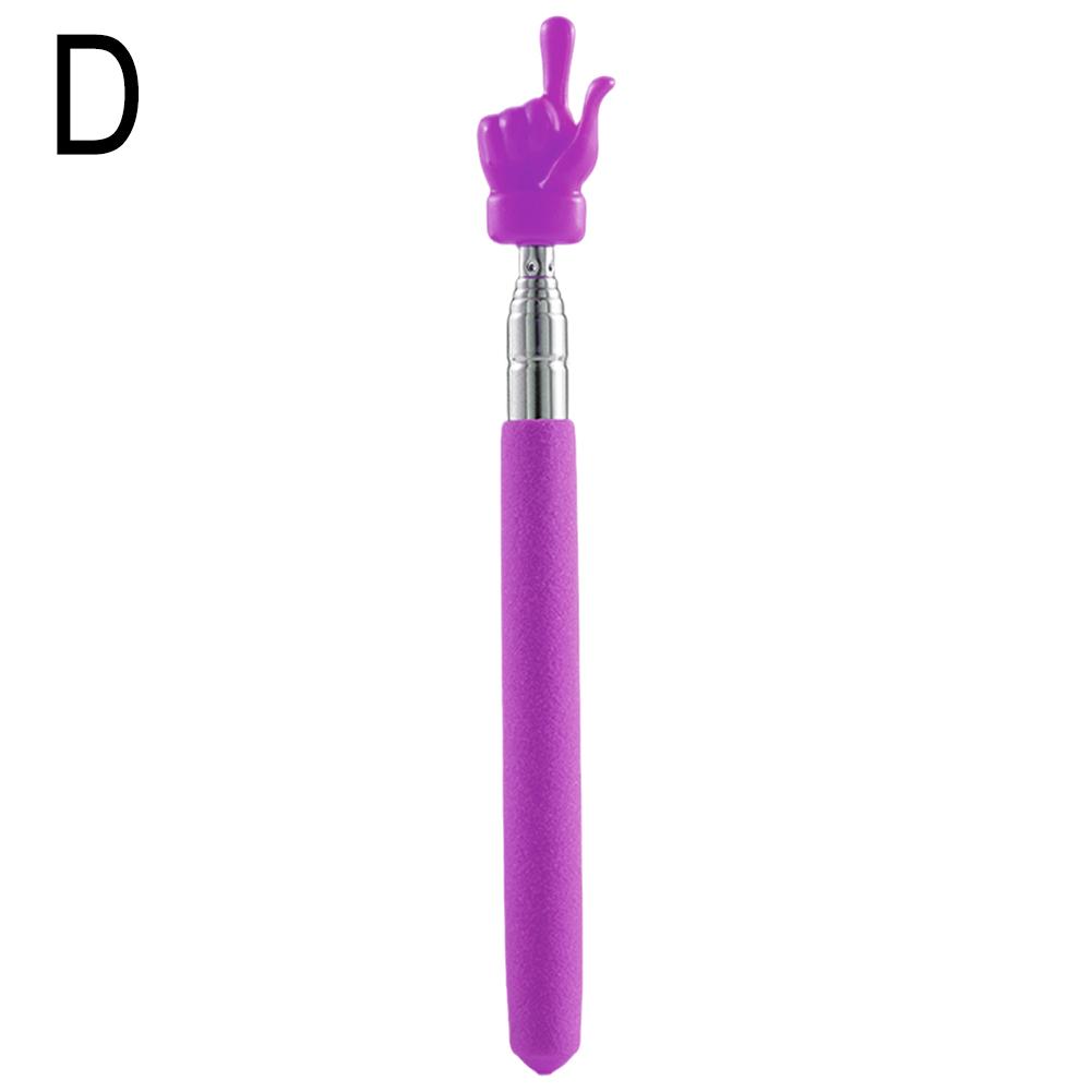 Retractable Teacher Pointer Finger Design StainlessSteel Telescopic School Teaching Pointer Stick Teacher Supplies for Classroom