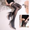 Luxurious Silky Thigh-High Stockings with Lace Trim