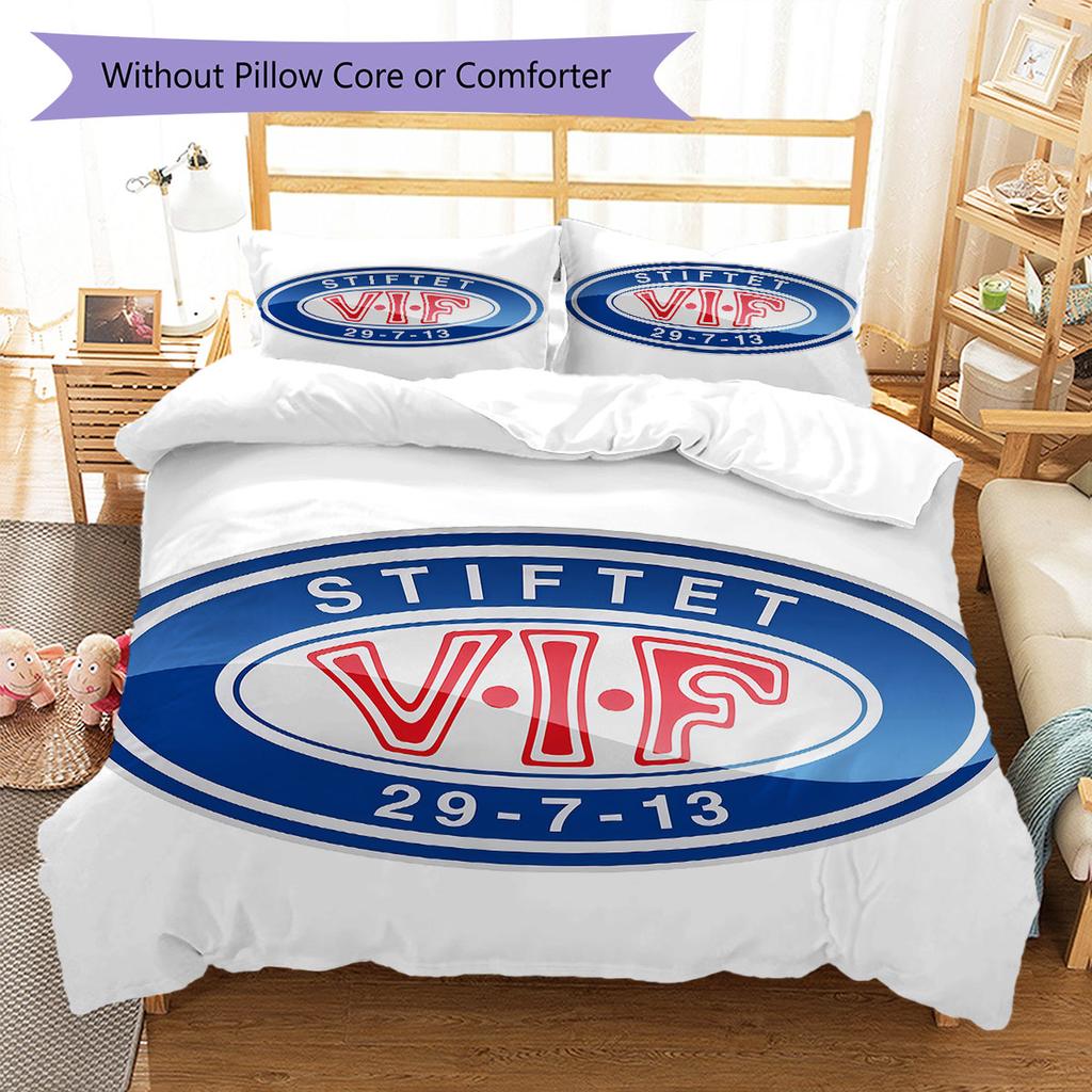 Vålerenga Bedding Quilt Set Quilt Cover Pillowcase Home Decoration Birthday Gift (1 * duvet cover + 2 * pillowcase, without core)