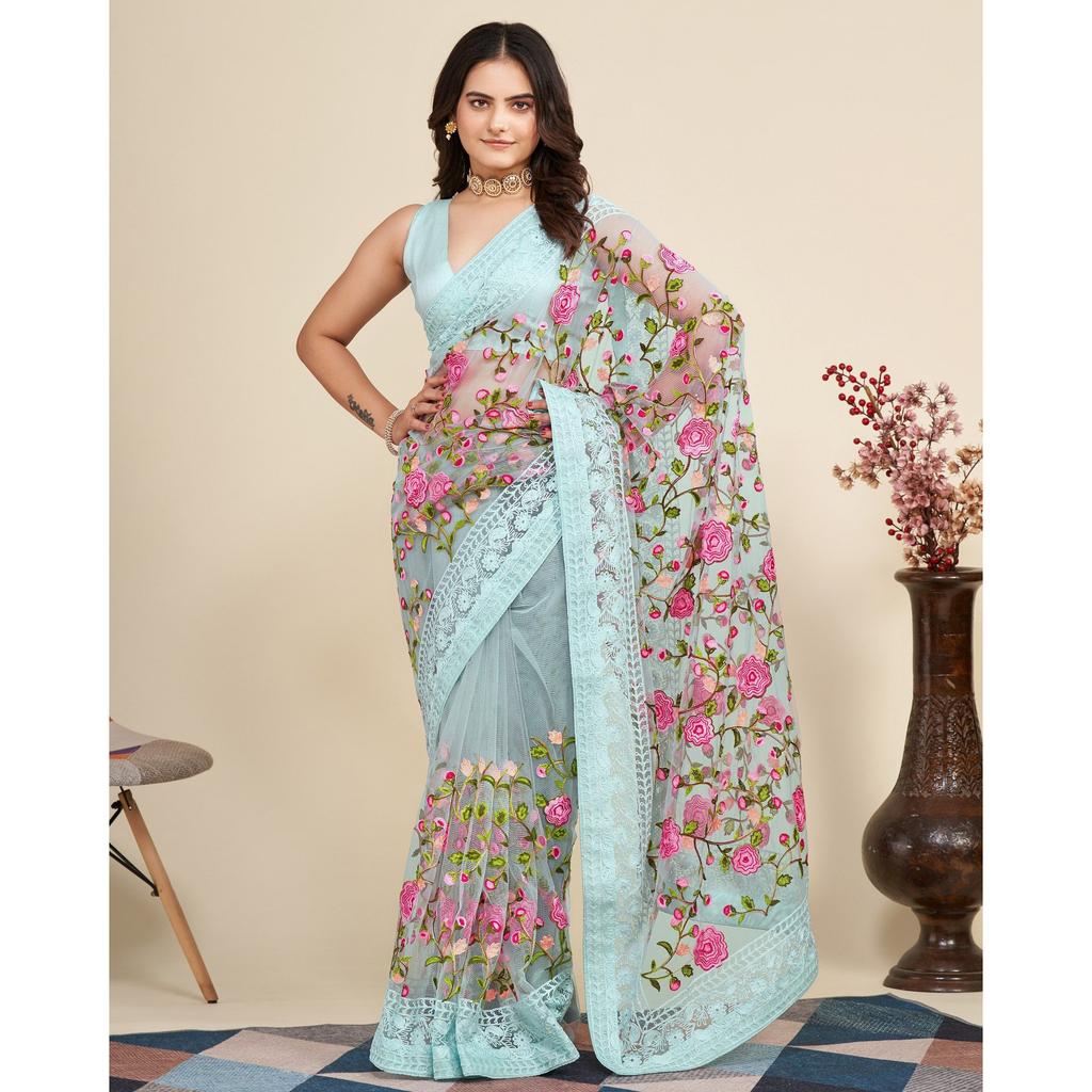 Premium Wedding Glam Soft Net Saree Collection
