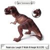 Static Tyrannosaurus Rex Dinosaur Model - Squatting Pose Plastic Toy Ornament