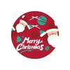 New 90cm Christmas Tree Skirt Polyester Santa Claus Christmas Foot Carpet Xmas Tree Skirt Cushion Gatherings