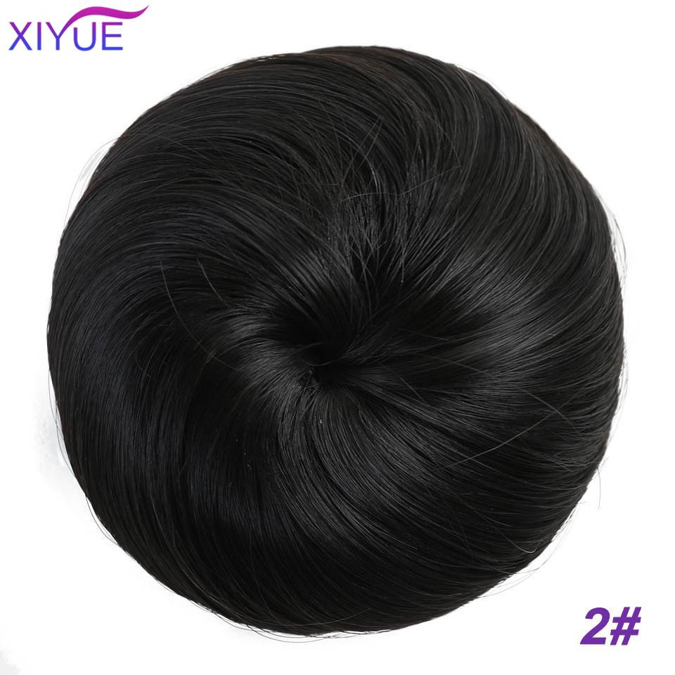 Synthetic Hair Bun Scrunchie Chignon Elastic Band Made Of Hair Clips High Temperture Fiber Hairpiece Ponytail Headwear