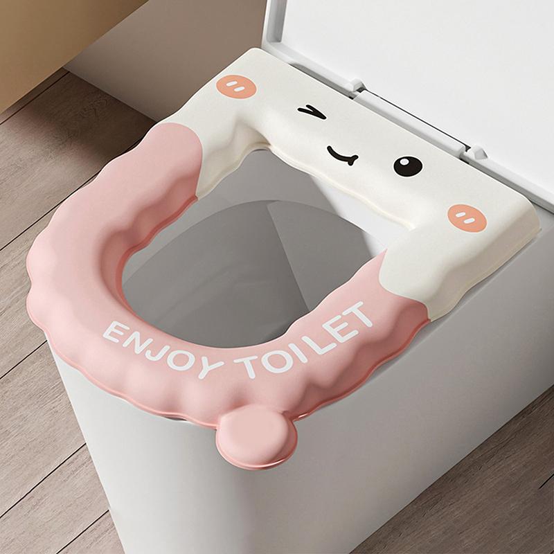 

Багаторазовий водонепроникний чохол на сидіння унітазу, чохол-накладка, що миється, протиковзкий чохол на сидіння унітазу для дому, подорожей, аксесуари для ванної кімнати
