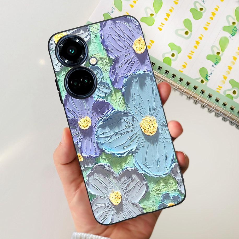For Tecno Camon 19 Case Camon 19 Pro 5G CI7n Astronaut Silicone Cover For Tecno Camon19 Neo Phone Case Soft Cute Black TPU Cover