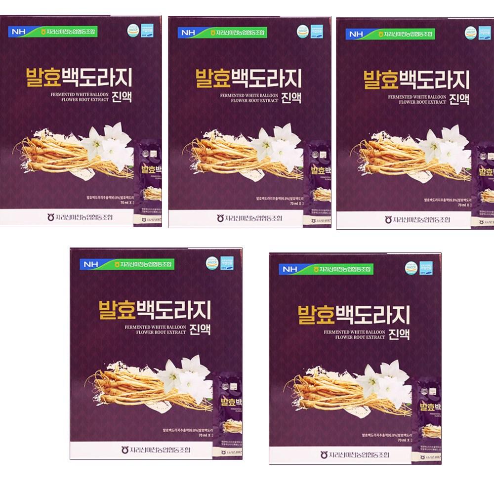 Nonghyup Fermented White Balloon Flower Root Extract Domestic Balloon Flower Root 2100ml 5 Boxes