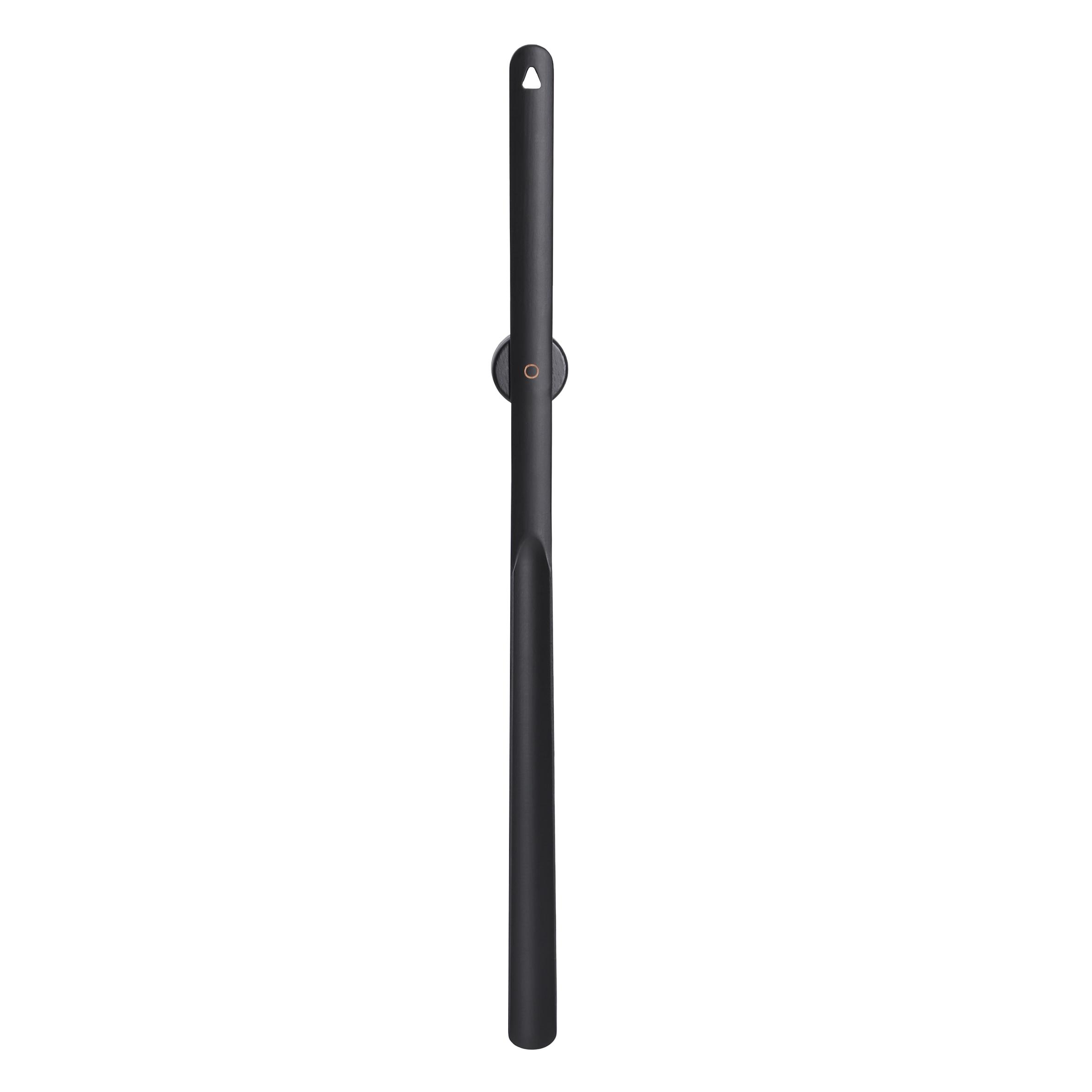 50 75cm Black Lacquered Beech Wood