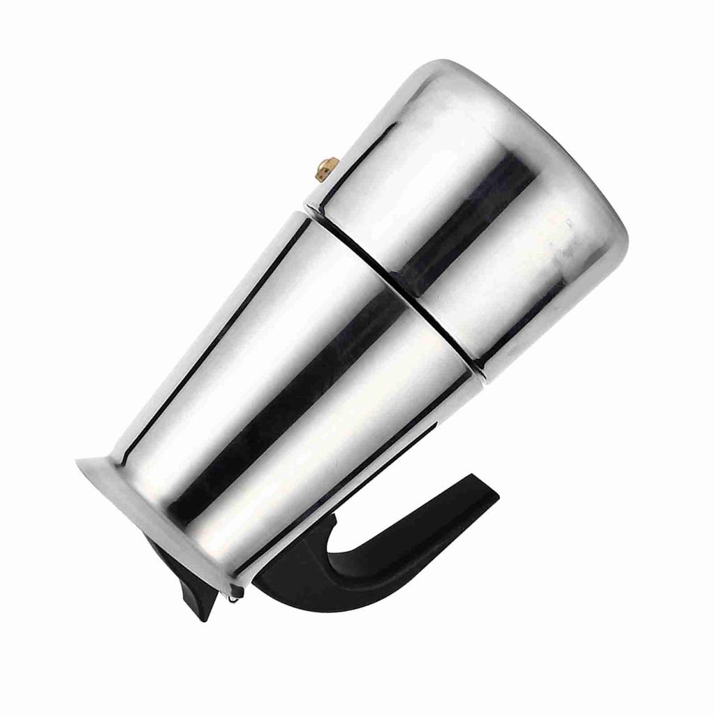 Stainless Steel Percolator Moka Pot Coffee Maker Stove Home Office Use (200ml)