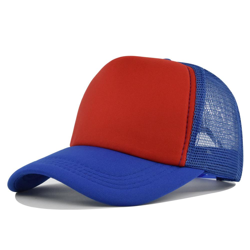 Fashion Desgin Solid Color Sponge Baseball Cap Net Cap Curved Brim Hat Sun Hat Light Mesh Sun Cap Outdoor Women Men