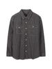 BUCKAROO Men'S Chambray Long Sleeve Shirt Black