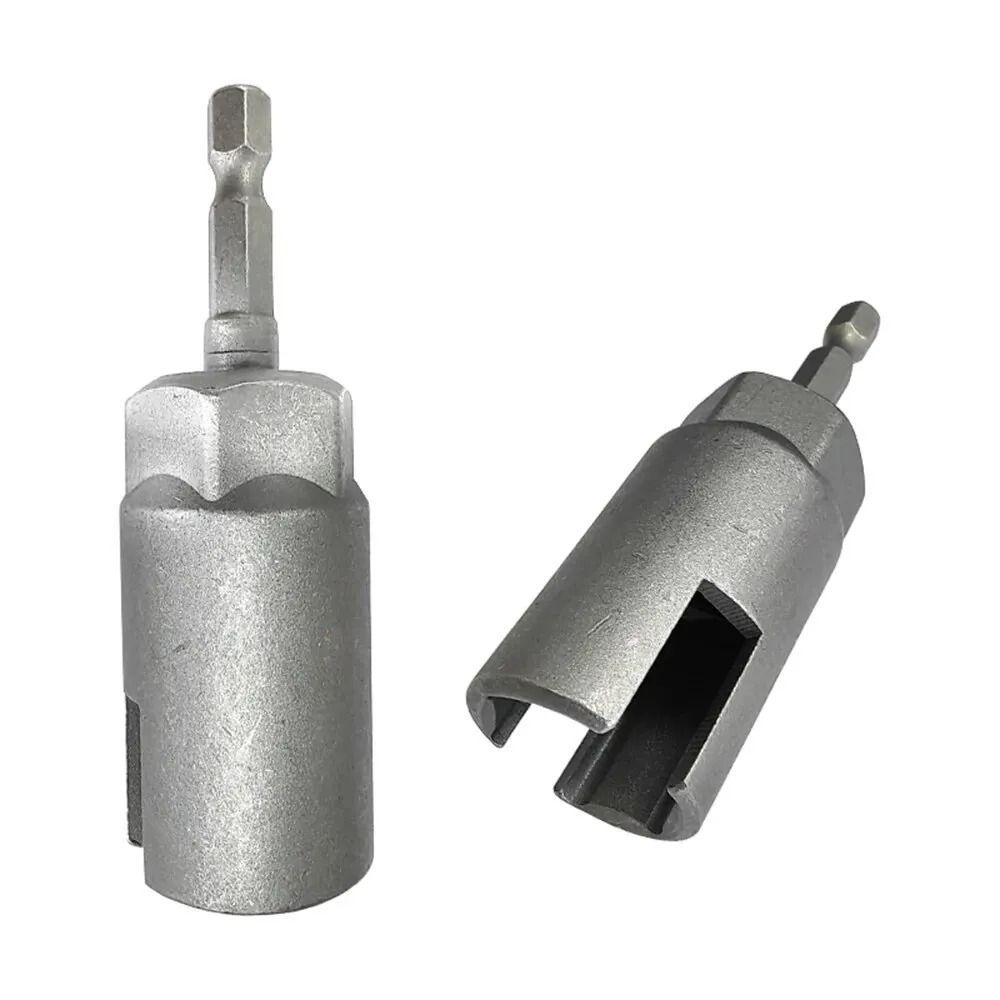 1/4'' Size Hexagon Shank Wing Socket 65mm Length 12mm Slotted Butterfly Socket Long Power Wing Hex Shank Slotted Socket