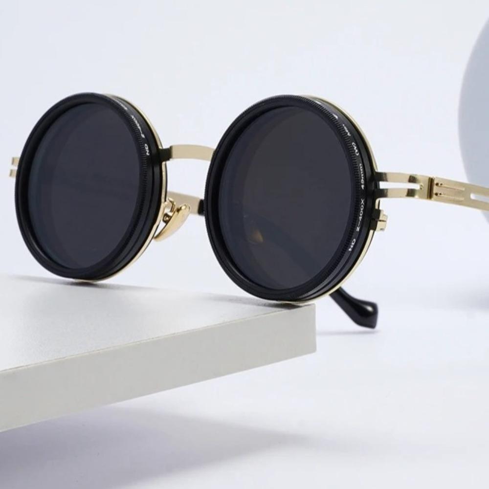 Fashion ND2-400 Adjustable Dimming Glasses 9 Level ND Filter Fishing Sunglasses UV400 With Glasse Case Sun Glasses Driving
