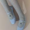 SOCKS APPEAL RIBBON GIRL Cotton Tights Embroidery Melange Grey