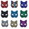 Elegant Cats Face Lace Snake Pattern Mask Costume Mask For Masquerades Ball Halloween Party And Cosplay