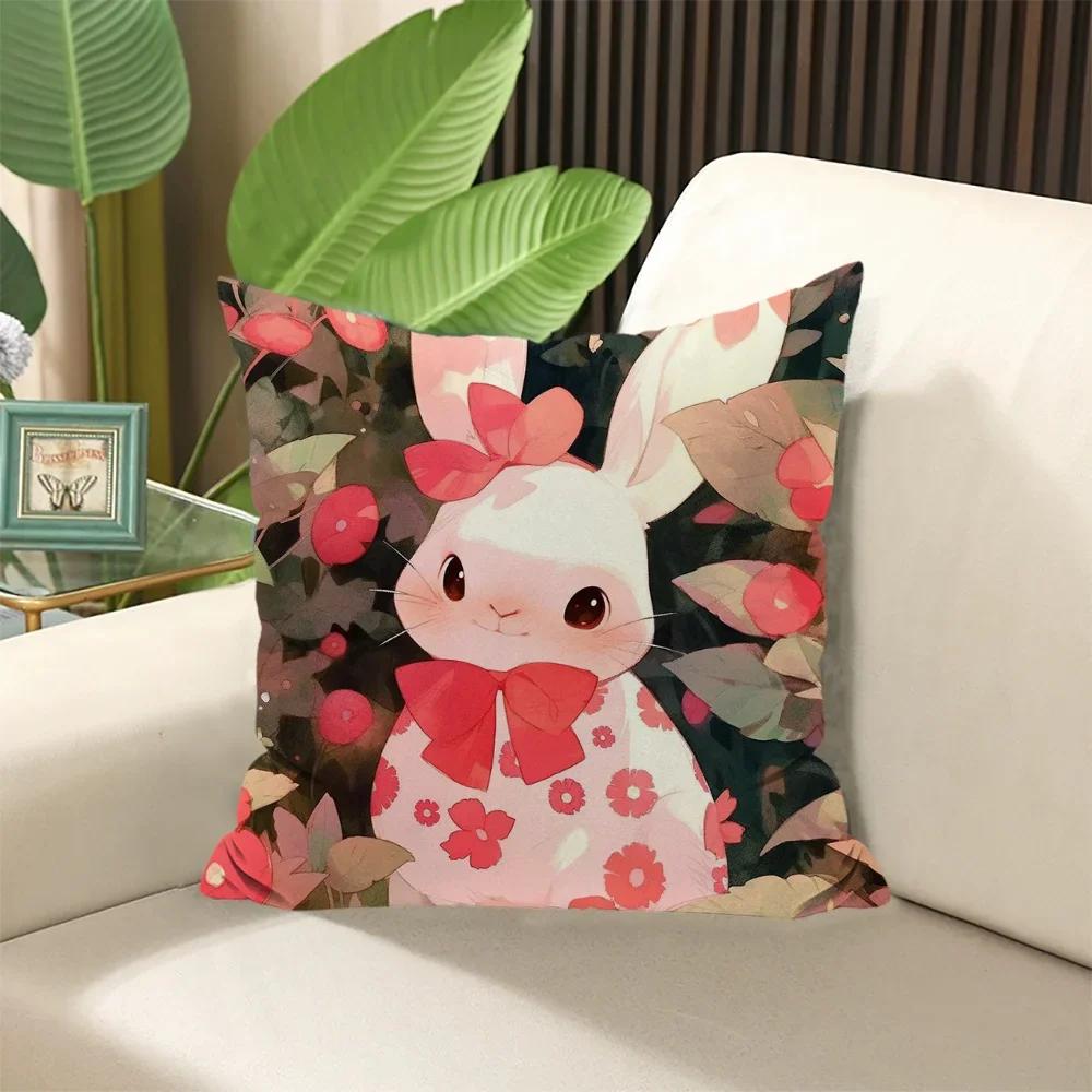 Animal Rabbit Deer Flower Elegant Room Cushions Covers Decorative Pillows for Sofa Cushion Cover  ×  Pillow Cases × Stuffed
