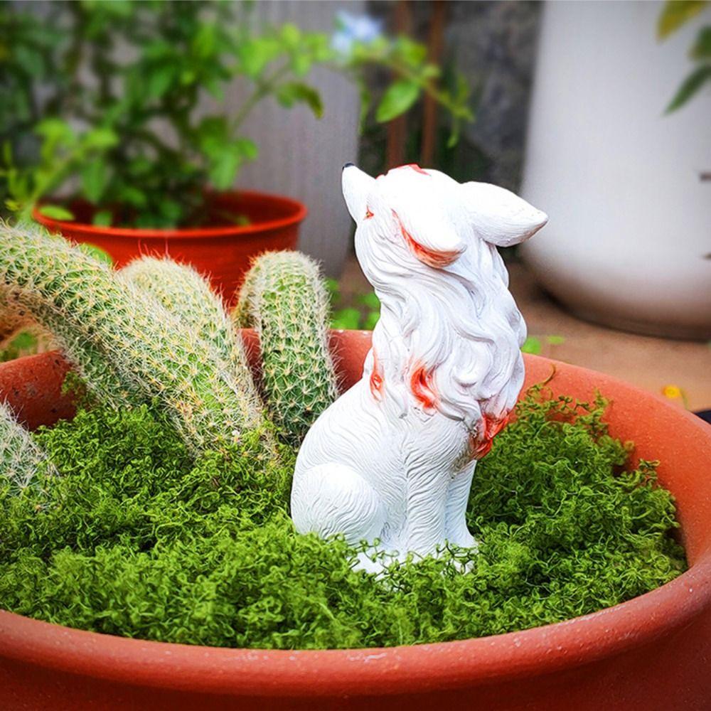 Resin Animal Sculpture Cute Garden Miniatures Figurine Micro Landscape Little Statue  Lawn