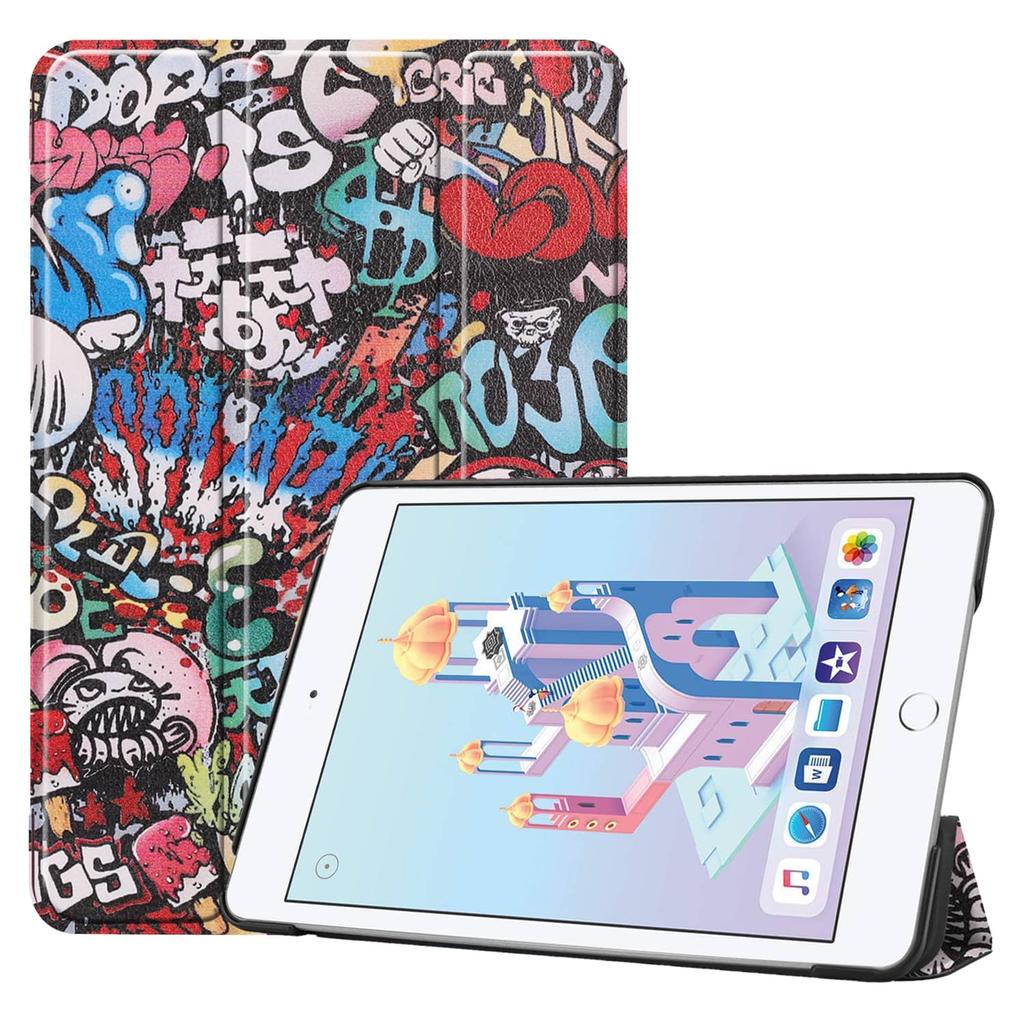 Case for IPad Mini 4 5 7.9'' with [Tri-fold Stand + Auto Wake/Sleep], Colorful Premium PU Leather Case Shockproof Hard Shell