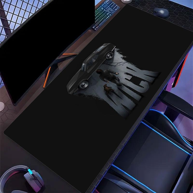 John Wick Mouse Pad, Large Gaming Desk Mat, Non-slip XXL Mousepad for Laptop & Tablet, Mini PC Playmat with Stitched Edges