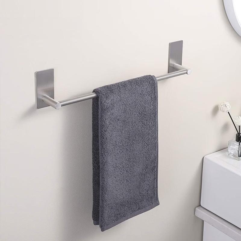 Yipan 60cm Black Stainless Steel Bathroom Towel Rack 3-Piece Set