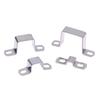 2Pcs 304 Stainless Steel Thickened Square Rectangular U-Shaped Horseback Pipe Saddle Clamp Buckle Throat Hoop 5 Kinds Of Models