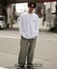 [GERRY] Custom Diamond Patch Long Sleeve Pocket T-Shirt