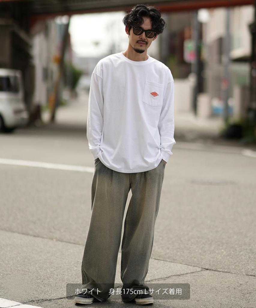 [GERRY] Custom Diamond Patch Long Sleeve Pocket T-Shirt
