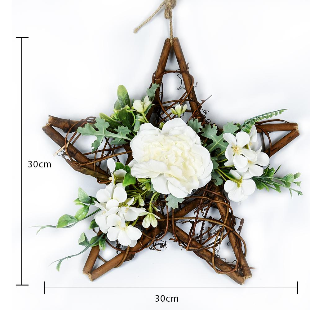 

Фестивальные украшения, круг из ротанга, имитация гирлянды, свадебный венок из искусственных цветов, цветочный скандинавский кулон, настенная домашняя дверь, подвесной декор