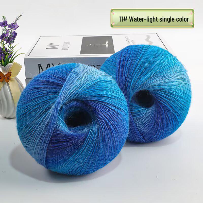 Rainbow Gradient Dyed Yarn 200g - Perfect for DIY Knitting Shawls, Scarves, Sweaters & Coats