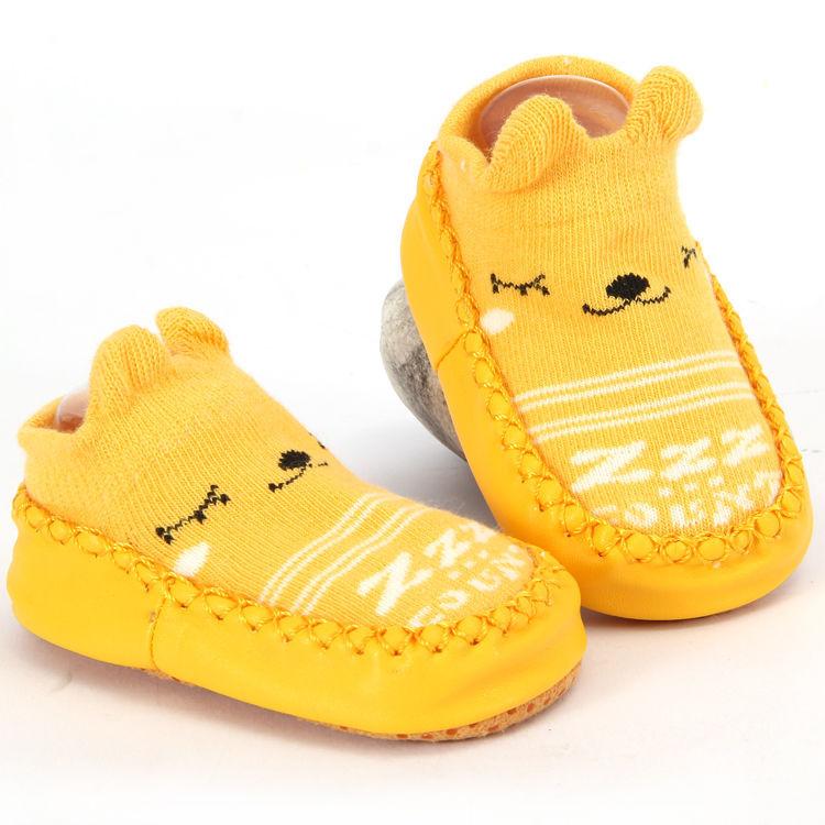 

Newborn Baby Cartoon Newborn Baby Girls Boys - Socks Slipper Shoes Boots S жёлтый