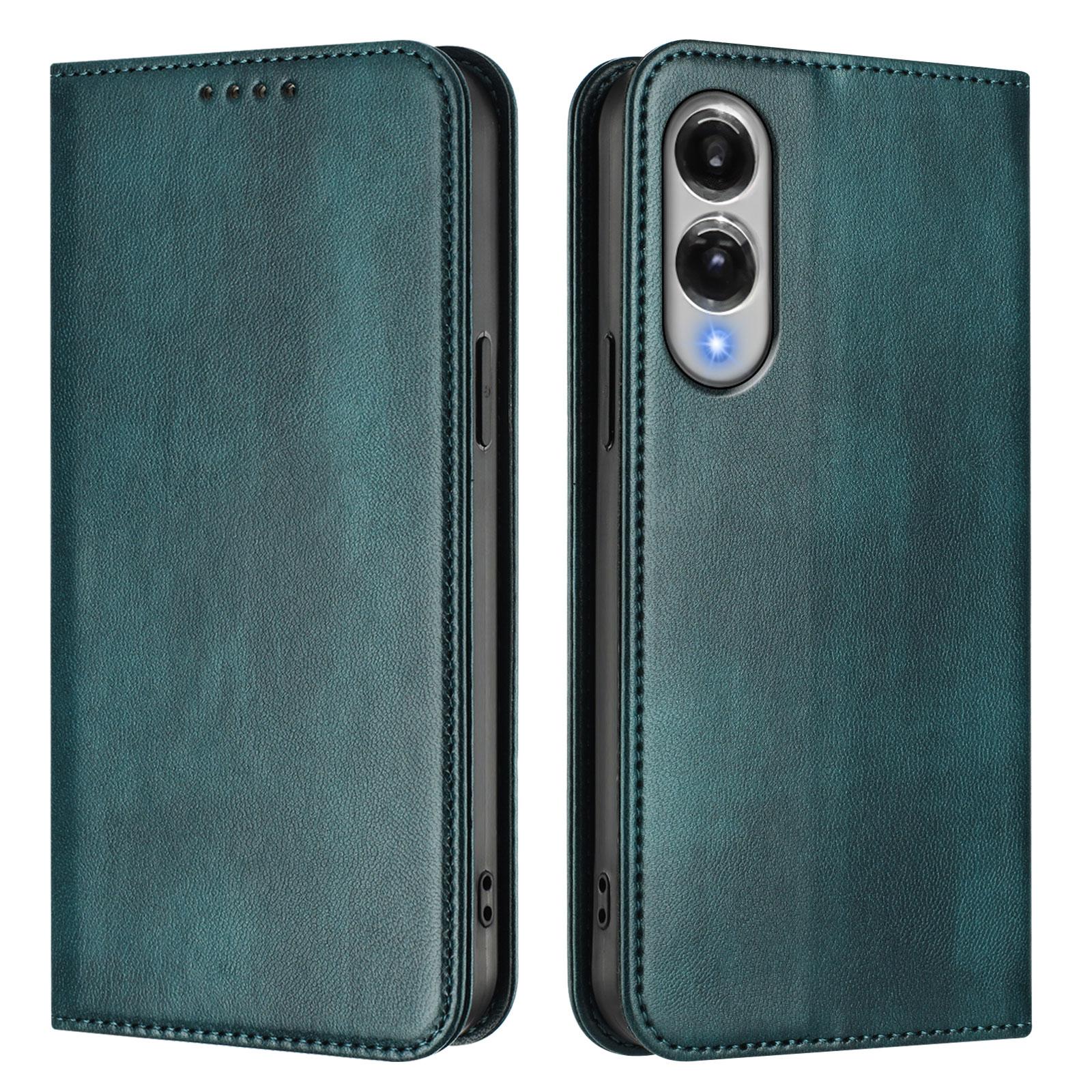 

For Samsung Galaxy S25 Edge Wallet Cases Retro Texture RFID Blocking Leather Phone Cover Dark Green