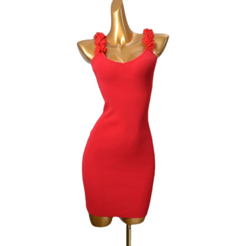 American Brand Sexy Beauty Back Suspender Skirt Fashion Wind Thread High Elastic Silm Bodycon Dress Export Knitting Dress