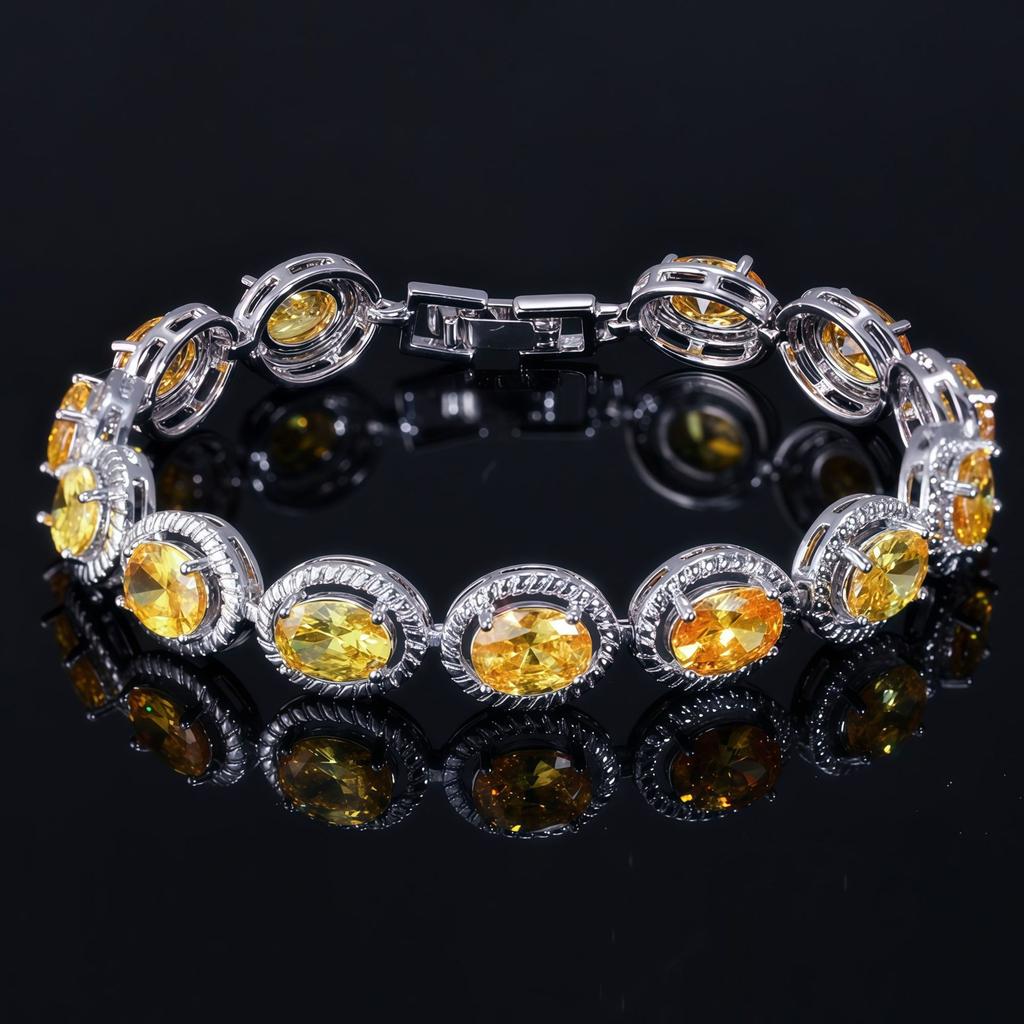 2026 European and American Bracelets, Jewelry Plated with Real Platinum, Exquisite Super Flash Zircon Bracelets, Women's Jewelry Accessories