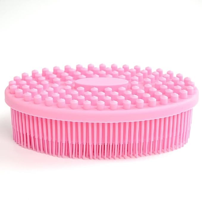 Anup Torda Silicone Bath Brush Soft Silicone Body Scrubber Body Wash Scrubber for Skin Exfoliation,Silicone Baby Bath Scrubber Baby Bath Brush, Si