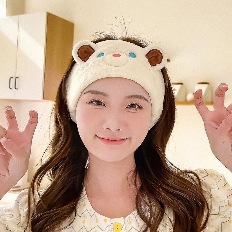 

New Cartoon Headband for Washing Your Face Wash Headband Skincare Bands Women Girls Headwear Hair Accessories Hairbands