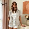 Casual Hooded Jacket Women Short Sleeve Zip-Up Hoodie, Drawstring Sweatshirt Coat for Summer, Lightweight with Pockets Hoodie