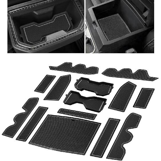 3D Cup Holder erts Coaster for Toyota Tacoma Accessories 2024 2025 2026 Siliconce Cup Coaster Mats Center Console Liner Non Slip Dustproof Protecror