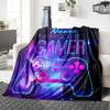 Custom Name Game Controller Theme Printed Blanket - Perfect for Couch, Bed, Travel & Outdoor Use | Machine Washable, Cozy & Durable.