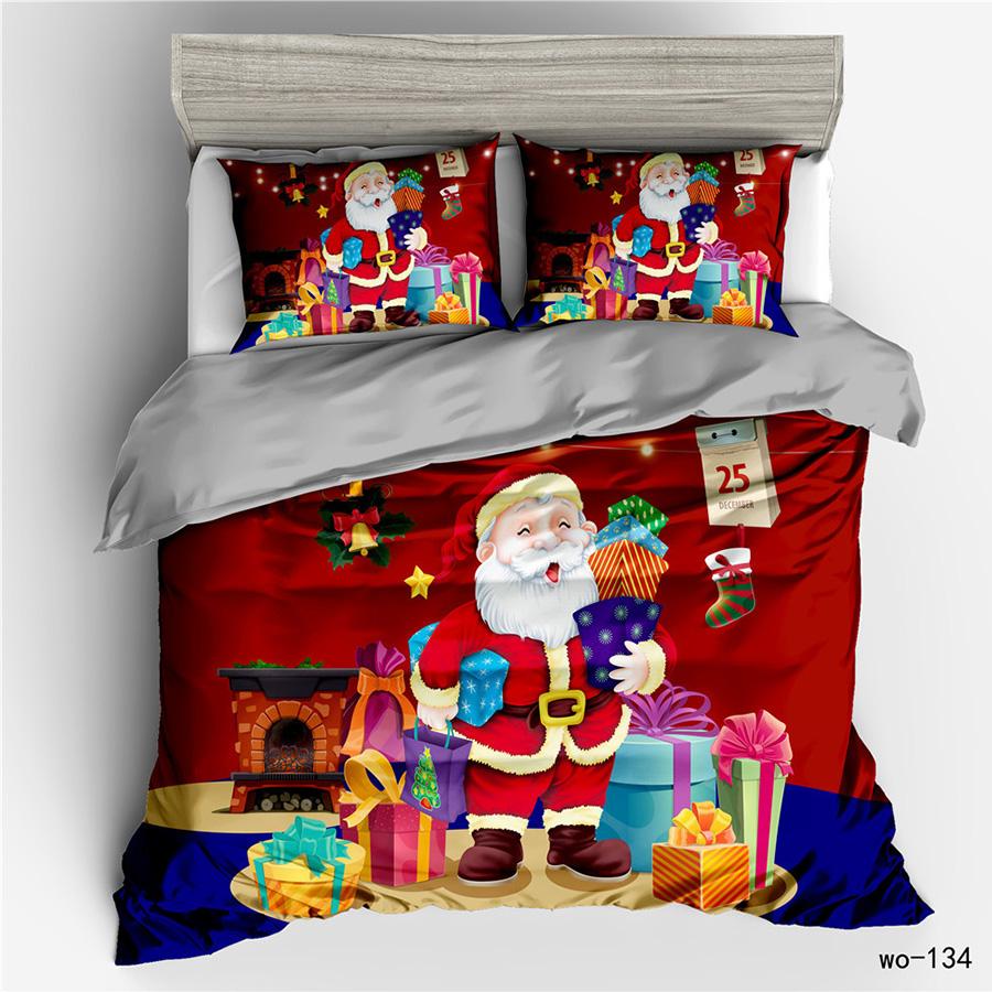 

RunGrape Рождественский пододеяльник Постельное белье Двуспальный Полуторный Двуспальный Кинг-сайз 240x220 Скандинавское покрывало 150 Евро Постельное белье Постельная ткань AU King 240x210 cm