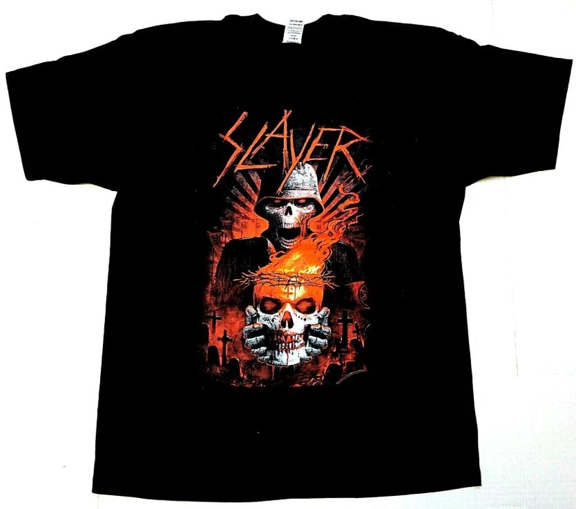 SLAYER Thrash Metal T-Shirt Classic Heavy Metal Rock Tee Unisex Black New XS