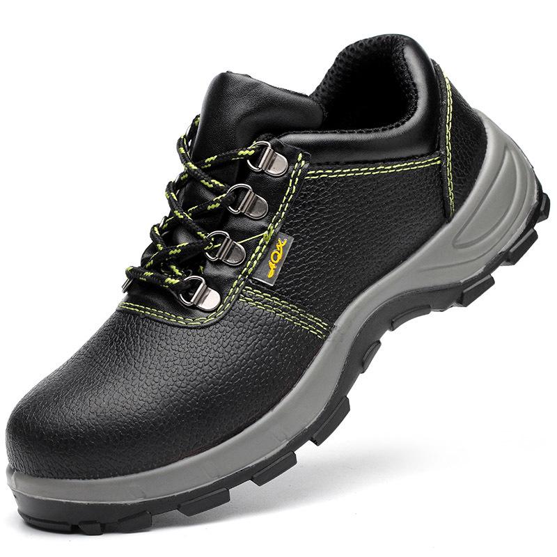 Steel Toe Safety Shoes Slip Resistant Work Boots Puncture Proof Durable High Top Men Labor Protection