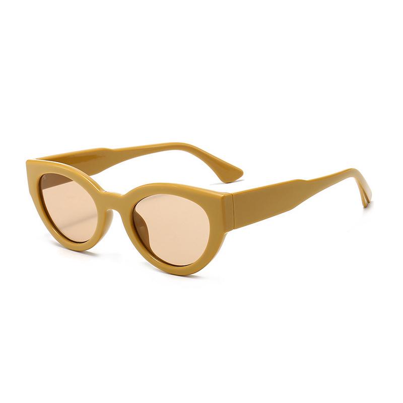 

SHAUNA модные маленькие солнцезащитные очки «кошачий глаз» женские брендовые дизайнерские винтажные мужские овальные солнцезащитные очки оттенка UV400