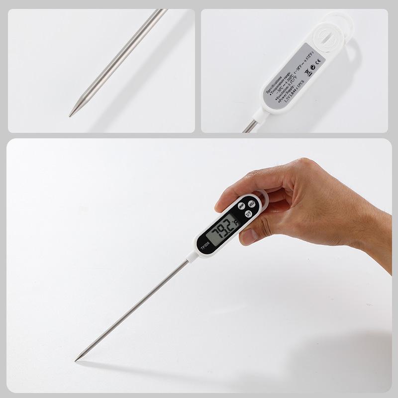 High-Precision Digital Food & Water Thermometer with Pen-Type Probe and Display