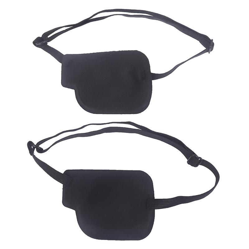 Eye Patch Unisex Black Single Eyepatch Washable Adjustable Blindfold