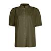 Women's Fashion Summer Button-Down Shirt Short Sleeve V Neck Cotton Formal Casual Women's Top Shirt